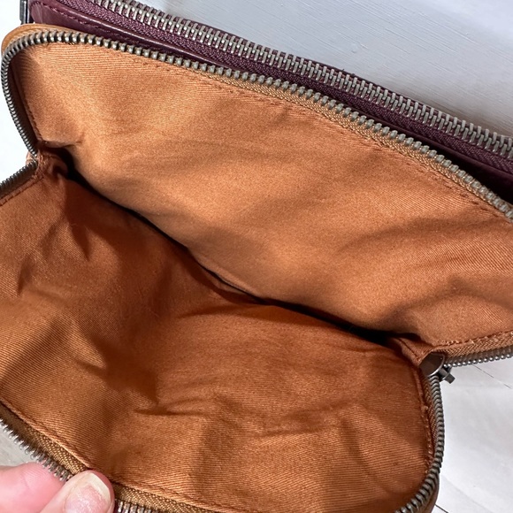 American Eagle Outfitters Tassel Crossbody Bag Brown Burgundy - Picture 5 of 11